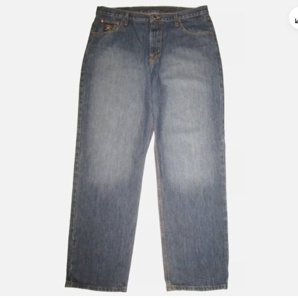 Cinch Black Label Relaxed Fit Slightly Tapered Jeans Men's Tag Size 36x32